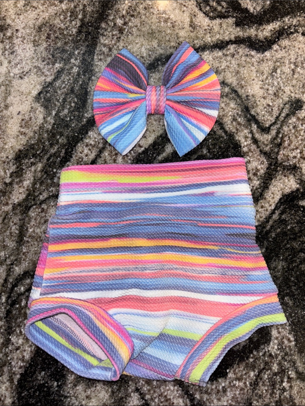 Baby Bow & Bummie Combo